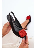 elegantní lodičky na jehlovém podpatku  černé model 21686766 - CheBello