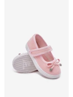 Dětské baletky s mašlí růžové Amirinas Dětské baletky s mašlí růžové Amirinas