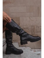 Dámské kozačky z ekologické kůže Černé model 21714832 - Boto