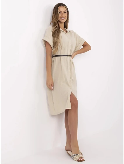Sukienka MI SK model 21121836 beżowy - FPrice
