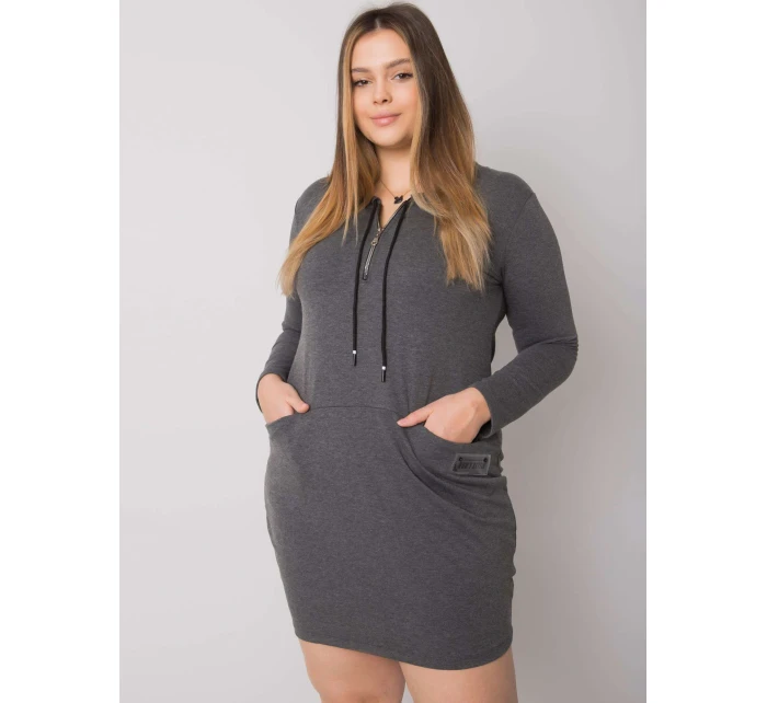 Šaty RV SK 7241.43 tmavě šedá Šaty RV SK 7241.43 tmavě šedá