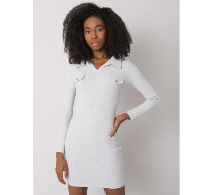 Šaty RV SK 7435.38 světle šedá