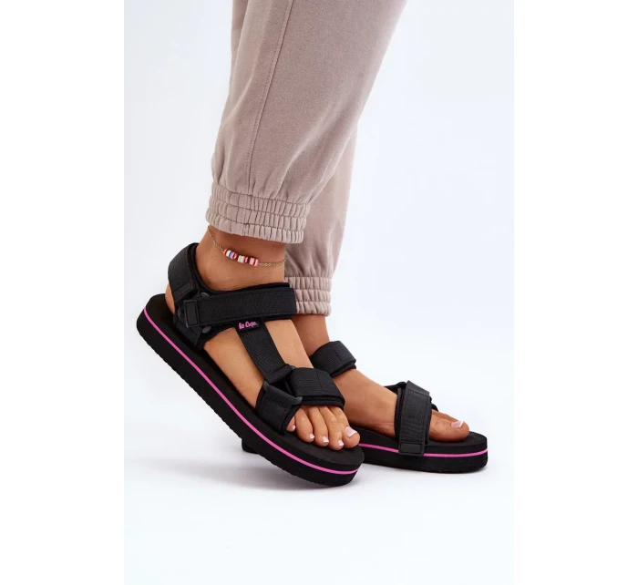 Dámské sandály na platformě Lee Cooper Černé