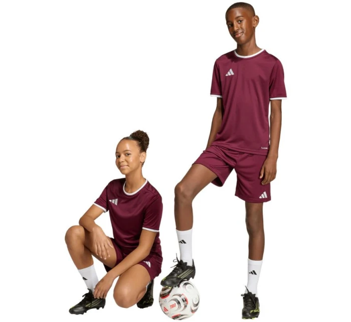 Dětské šortky adidas Entrada 26 bordó JZ6527