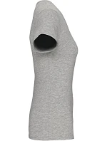 Kariban K 3015 Dámské elastické tričko s výstřihem do V 20.3015 light grey heather Kariban K 3015 Dámské elastické tričko s výstřihem do V 20.3015 light grey heather