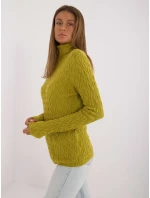 Sweter AT SW  oliwkowy model 20479926 - FPrice