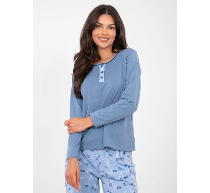 Pyžamo DU PI FP 007.69 šedomodré