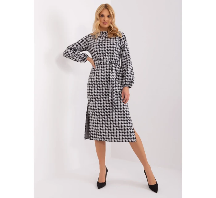 LK SK 509516 šaty.04 bílá a černá