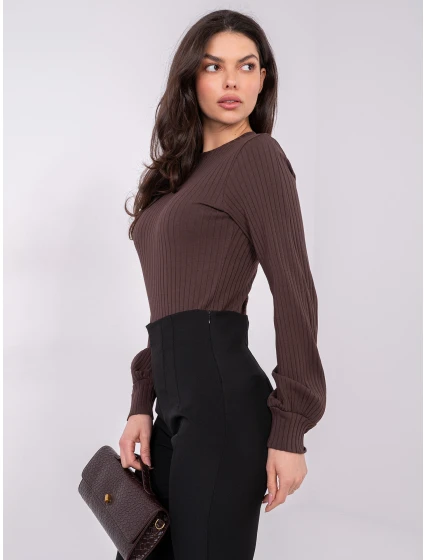 Bluzka RV BZ model 21818971 ciemny brązowy - FPrice