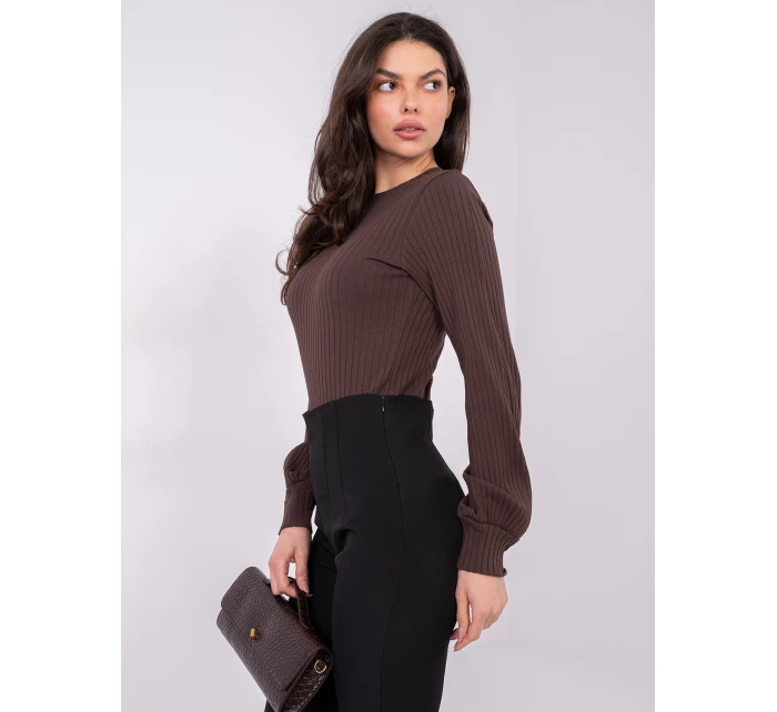 Bluzka RV BZ model 21818971 ciemny brązowy - FPrice