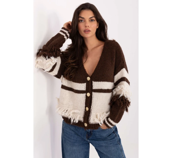 Svetr na zapínání model 218010 Italy Moda Svetr na zapínání model 218010 Italy Moda