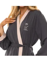 L&L 2505 dlouhý dámský viskózový župan M-2XL