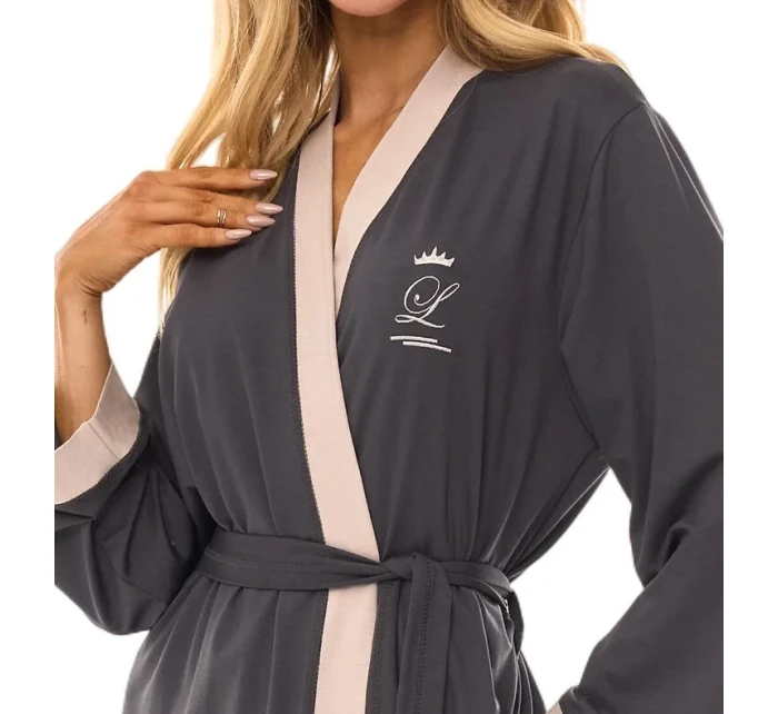 L&L 2505 dlouhý dámský viskózový župan M-2XL