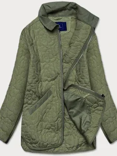 Tenká zelená dámská bunda s ozdobným prošíváním model 15834472 - Ann Gissy