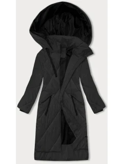 Dlouhá černá dámská zimní bunda model 21339589 - J.STYLE