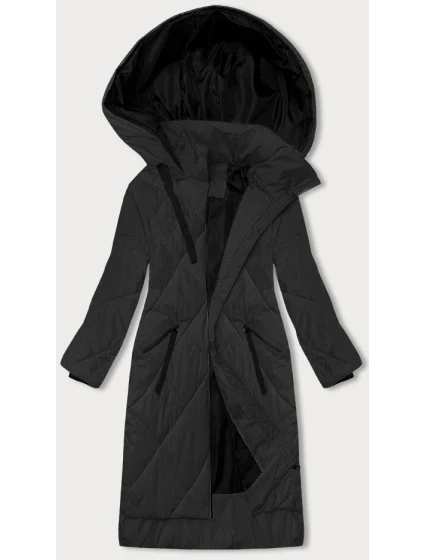 Černá dlouhá dámská zimní bunda (5M3168-392) Černá dlouhá dámská zimní bunda (5M3168-392)