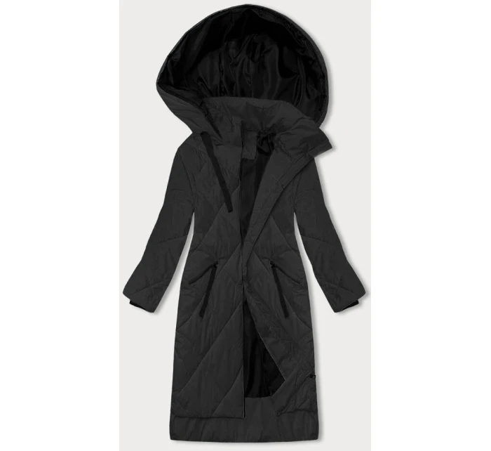Černá dlouhá dámská zimní bunda (5M3168-392) Černá dlouhá dámská zimní bunda (5M3168-392)