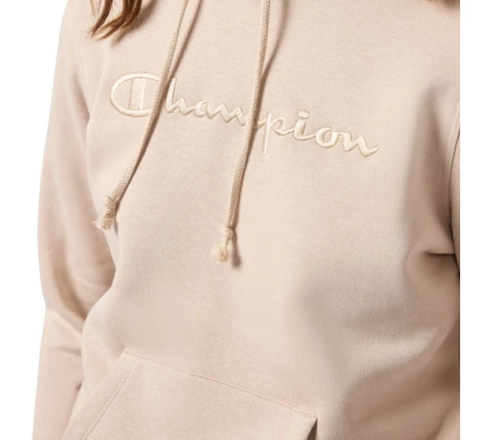 Dámská mikina s kapucí Champion beige 118379 MS099 Dámská mikina s kapucí Champion beige 118379 MS099