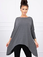 Oversize halenka grafitová melanž