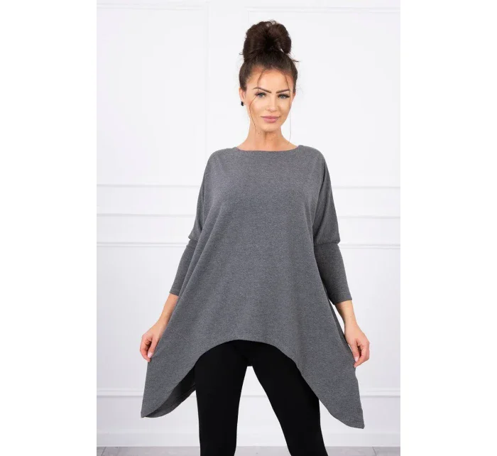 Oversize halenka grafitová melanž