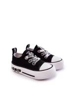 Dětské látkové tenisky BIG STAR model 21594792 Černý a bílý - Big Star Shoes Dětské látkové tenisky BIG STAR model 21594792 Černý a bílý - Big Star Shoes