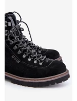 Semišové Zateplené Boty Třpytky Pánské Big Star OO174643 Černé Semišové Zateplené Boty Třpytky Pánské Big Star OO174643 Černé
