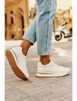 Kožené Dámské Tenisky Na Platformě Big Star model 21692994 Bílé - Big Star Shoes Kožené Dámské Tenisky Na Platformě Big Star model 21692994 Bílé - Big Star Shoes