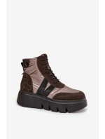 Boty na široké podrážce  model 222521 Step in style