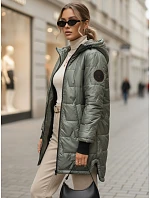 kurtka damska przejściowa z kapturem zielona model 22352960 - FashionStreet kurtka damska przejściowa z kapturem zielona model 22352960 - FashionStreet
