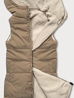 Dámská oboustranná vesta z ovčí kůže J Style béžová (16M9166-62)
