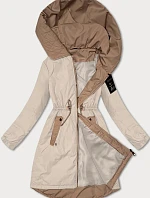 Dámská bunda se stahovací šňůrkou v pase S'West light beige (B8352-46)
