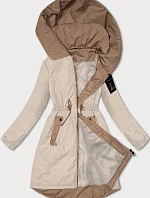 Dámská bunda se stahovací šňůrkou v pase S'West light beige (B8352-46)