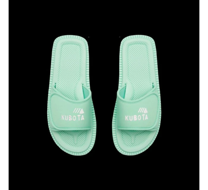 Klapky na suchý zip Kubota klasické pastelově zelené K25SS-100-001-17-1