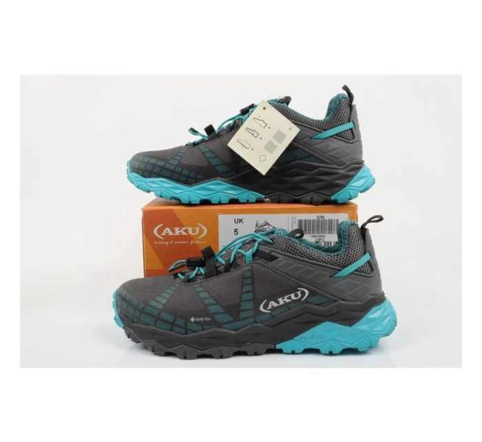 Aku dámská trekingová sportovní obuv Flyrock Gore-tex durable grey blue dámské