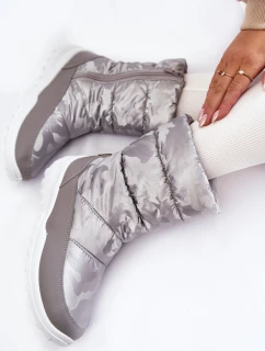 Dámské vysoké boty do sněhu Big Star model 21600133 šedé - Big Star Shoes