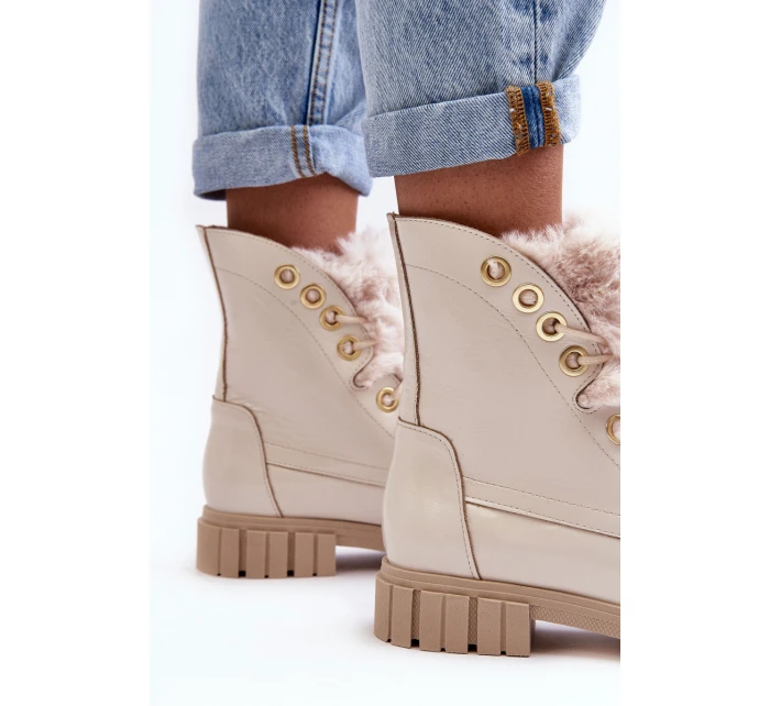 Kožené Dámské Botky S Kožešinou Lewski model 21636300 - Boto Kožené Dámské Botky S Kožešinou Lewski model 21636300 - Boto