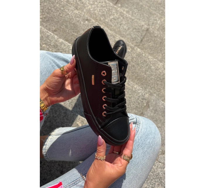 Dámské Tenisky Z Eko Kůže Big Star model 21693148 Černé - Big Star Shoes