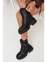 Dámské Pracovní Boty S Ozdobami Zateplené Černé Lunea Dámské Pracovní Boty S Ozdobami Zateplené Černé Lunea