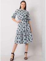 Šaty LK SK 508525.17 bílé a zelené