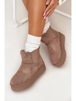 Dámské sněhule s elastickou vsadkou Kiora – khaki Dámské sněhule s elastickou vsadkou Kiora – khaki