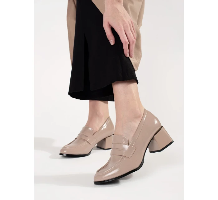 Praktické hnědé dámské polobotky Obcas Praktické hnědé dámské polobotky Obcas