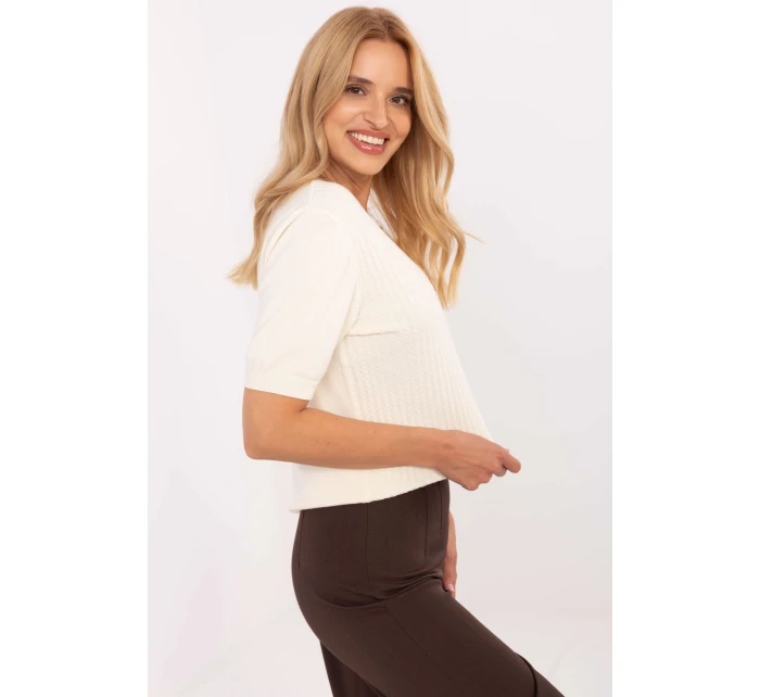 Svetr s krátkým rukávem  model 216772 Factory Price