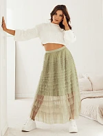 PASTELLA zelená tylová sukně FashionStreet CY0423