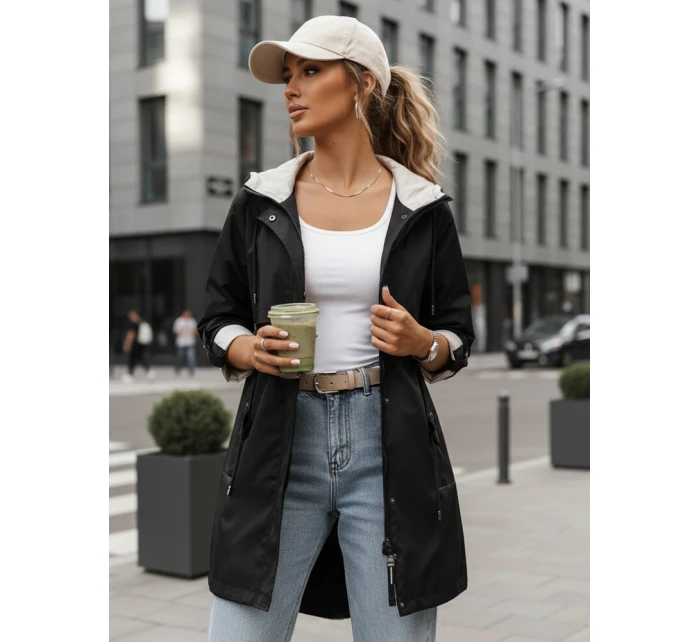 Dámská přechodná bunda parka černá Dstreet model 21975202 - FashionStreet