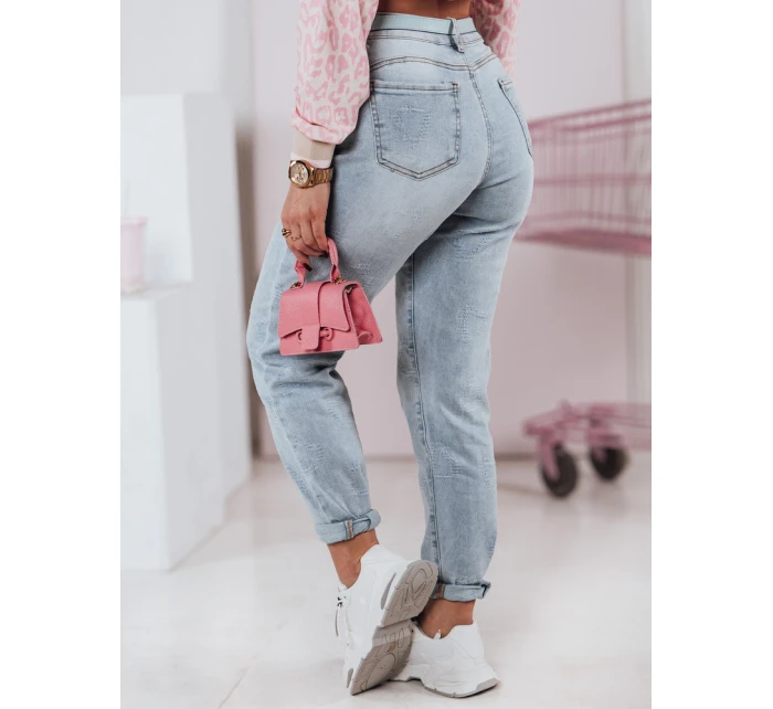 Dámské džínové kalhoty mom fit s páskem LOVENOVA FashionStreet UY2360