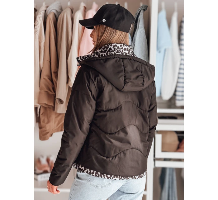 Dámská oboustranná přechodná bunda ZIBERKA černá FashionStreet TY4868 Dámská oboustranná přechodná bunda ZIBERKA černá FashionStreet TY4868