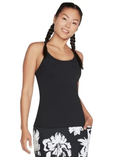 Skechers Go Walk Racerback Shelf Bra Cami W1TT134-BLK Black M