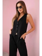 Set vesta + kalhoty černý