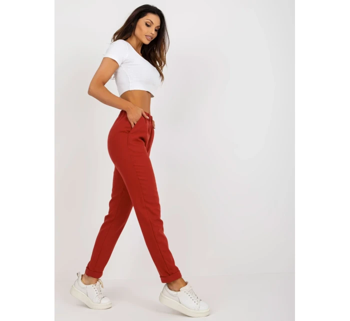 Kalhoty LK SP 507801 1.06X tmavě oranžová Kalhoty LK SP 507801 1.06X tmavě oranžová