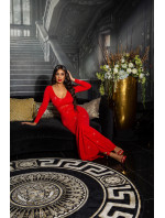 Sexy večerní šaty Koucla Red Carpet se síťovinou